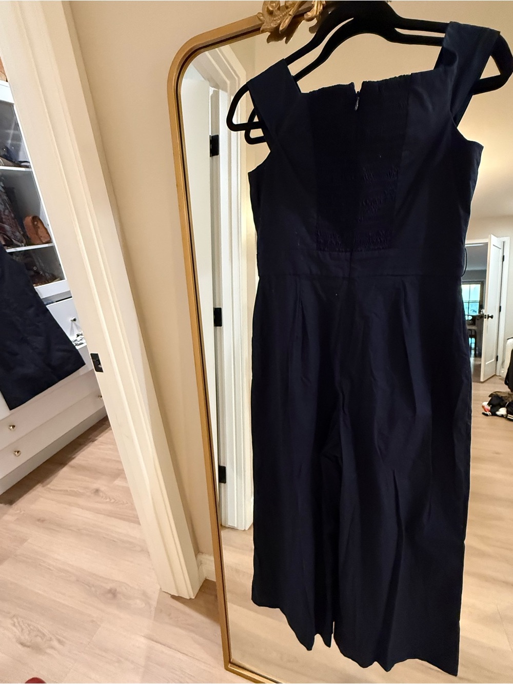 Navy Wide-Leg Jumpsuit